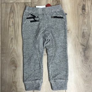 Appaman Joggers Black and White Zipper Pockets Size 5 NEW